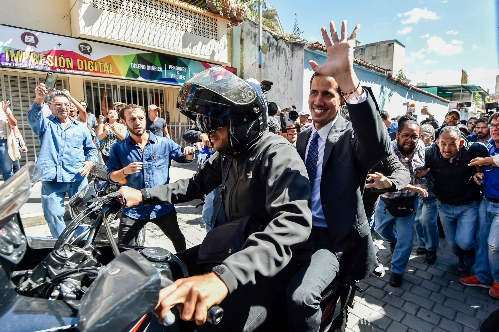 Venezuela's National Assembly head and the country's self-proclaimed 