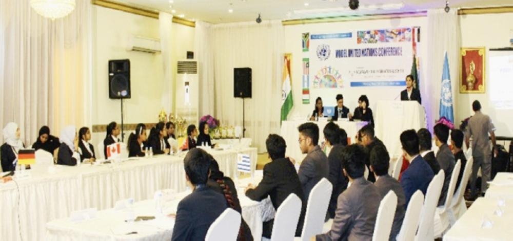 Recipients of Rajyapuraskar Award with Indian Ambassador Ahmad Javed and other dignitaries.
