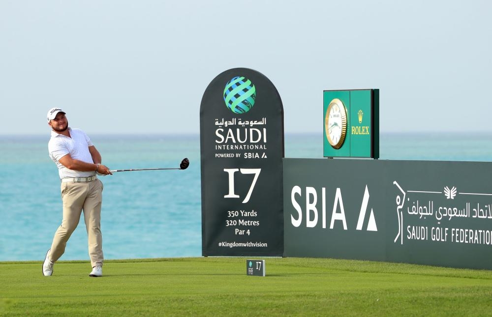 Li Haotong of China in action on Day Two of the Saudi International at Royal Greens Golf and Country Club in King Abdullah Economic City, Saudi Arabia, on Friday. — Courtesy photo