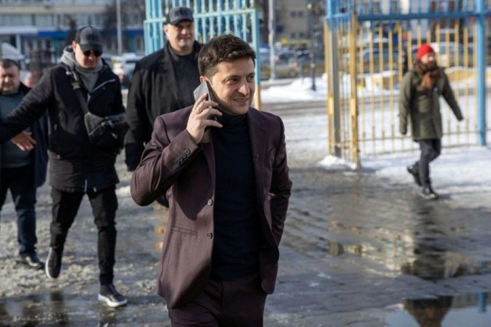Zelensky, a 41-year-old entertainer, has tapped into popular discontent with the political class and has largely relied on the internet to get his message across. — AFP