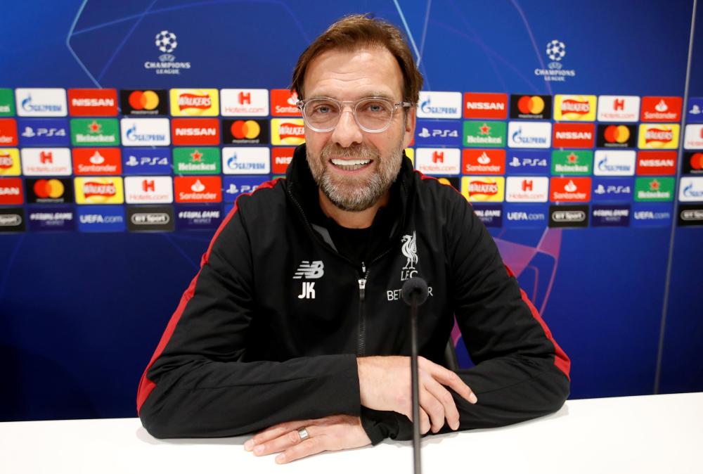 Soccer Football - Champions League - Liverpool Press Conference - Anfield, Liverpool, Britain - February 18, 2019   Liverpool manager Juergen Klopp during a press conference   Action Images via Reuters/Carl Recine