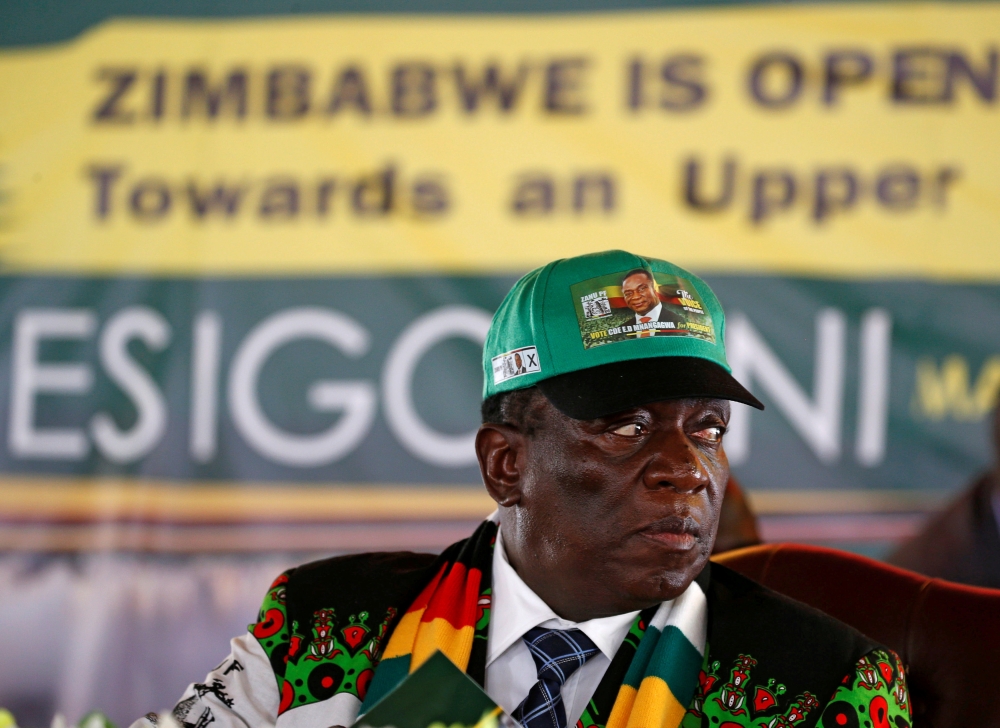 President Emmerson Mnangagwa arrives for the official opening of the ruling party ZANU PF’s annual conference in Esigodini, outside Bulawayo, Zimbabwe, in this Dec. 14, 2018 file photo. — Reuters