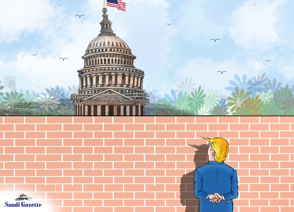 Border wall standoff