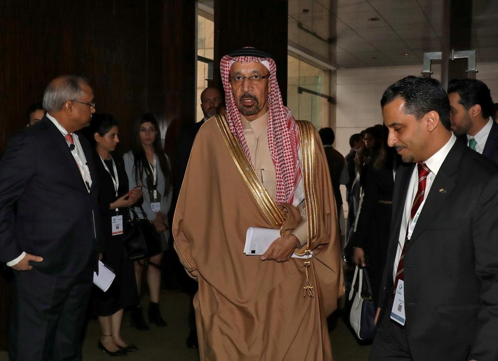 Minister of Energy, Industry and Mineral Resources Khalid Al-Falih arrives to attend the Saudi-India Forum in New Delhi, India, on Wednesday. Several MoUs were inked in the forum. According to the MoUs, several Bollywood celebrities will perform in the concerts being held in the Kingdom. — Reuters