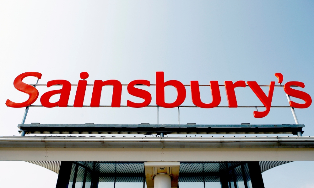 A Sainsbury store sign is seen in south London in this file photo. — Reuters