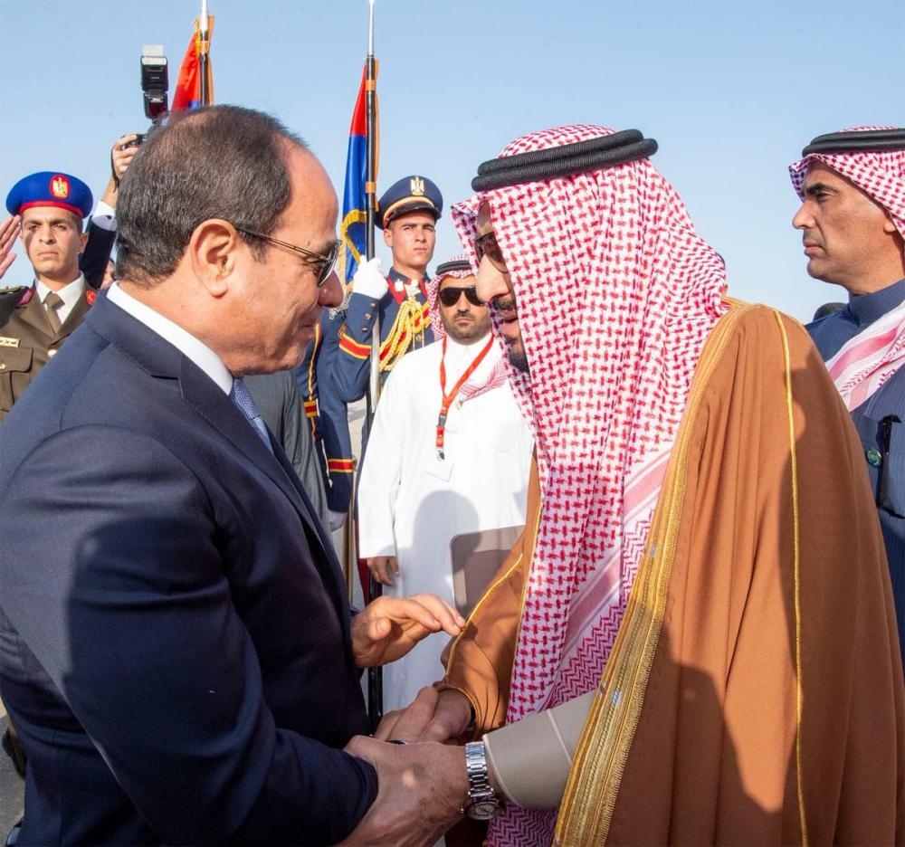 King heads Saudi delegation to first Arab-EU summit in Egypt