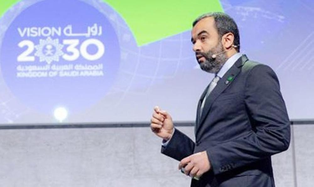 Minister of Communication and Information Technology Abdullah Al-Sawaha addressing the Mobile World Congress (MWC) in Barcelona. — File photo
