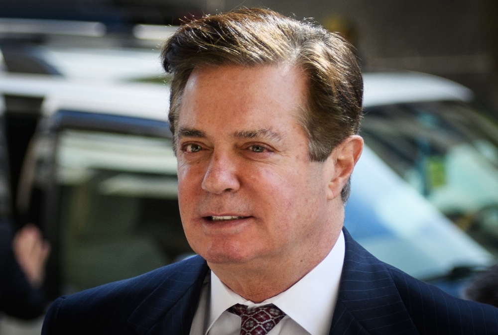 Paul Manafort arrives for a hearing at US District Court in Washington in this June 15, 2018 file photo. — AFP