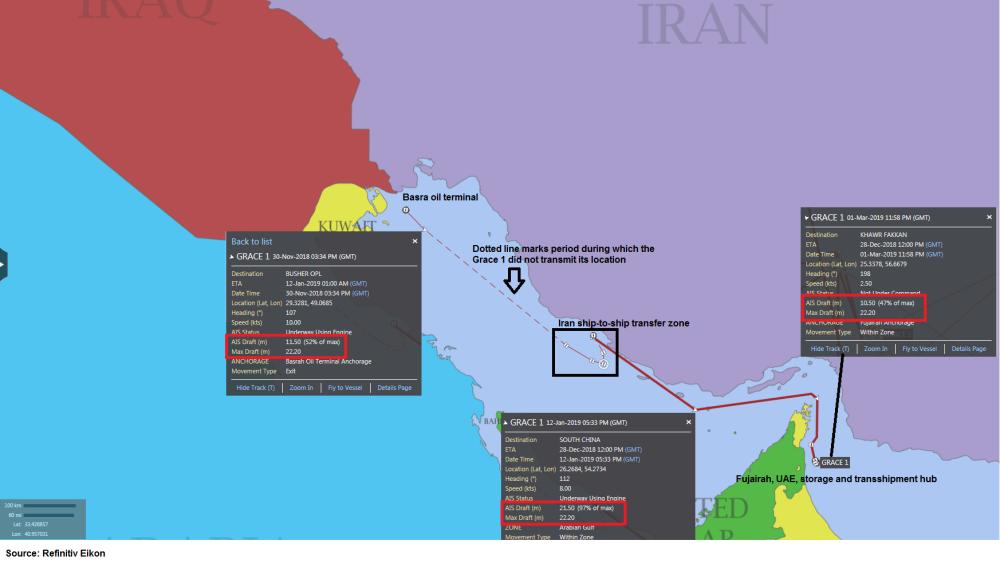 Iranian fuel oil exports trade skirts sanctions