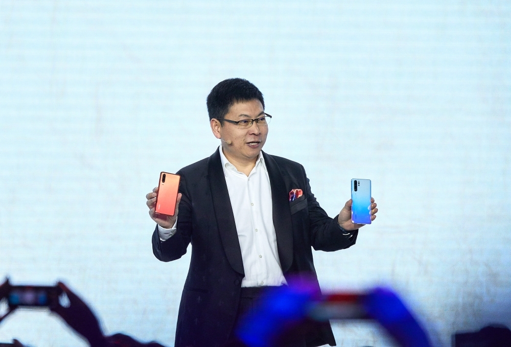 


Richard Yu, CEO of Huawei Consumer Business Group, at Huawei P30 series global launch in Paris
