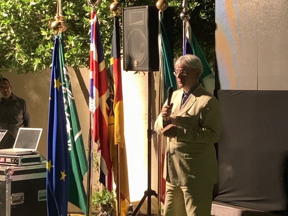 


German Consul General Holger Ziegeler at the opening ceremony of the 13th European Film Festival on Saturday.