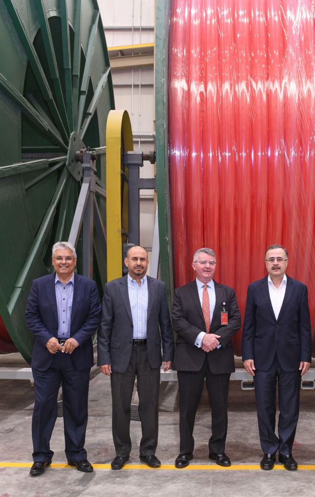 Saudi Aramco executives at NOV Facility last April 1, 2019