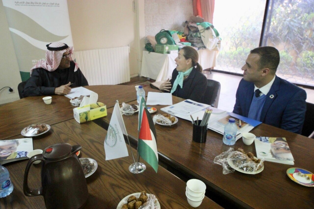 


Ahmed Al-Baiz of King Salman Humanitarian Aid and Relief Center (KSrelief) holds talks with UNDP resident representative Sara Ferrer Olivella in Amman, Jordan.