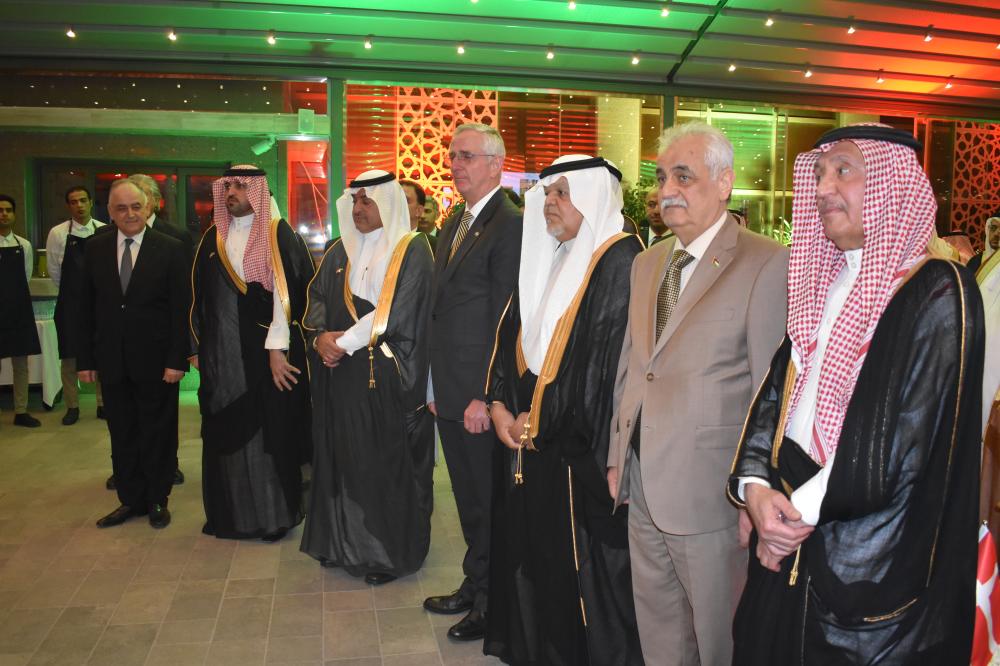 Some of the guests with the diplomats at the celebrations.