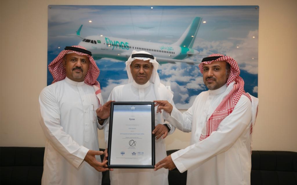 Testament to flynas' commitment to safety