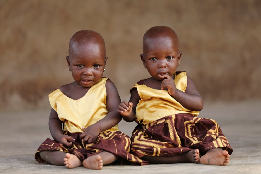 Identical twins Taiwo Adejare and Kehinde Adejare pose for a picture in Igbo Ora, Oyo State, Nigeria, in this April 4, 2019 file photo. — Reuters