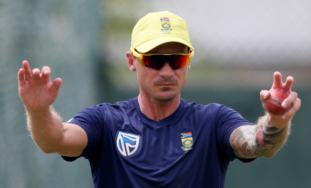 South Africa's fast bowler Dale Steyn stretches during a practice session ahead of their second Test cricket match against Sri Lanka in Colombo, Sri Lanka in this file photo. — Reuters