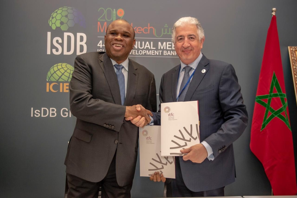 ITFC CEO Eng. Hani Salem Sonbol and Afreximbank President and Chairman Dr. Benedict Oramah