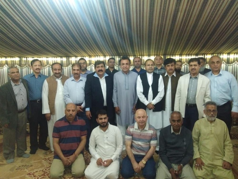 Office-bearers of Doctors’ Forum Taif and other guests at an event in Taif, recently. — Courtesy photo