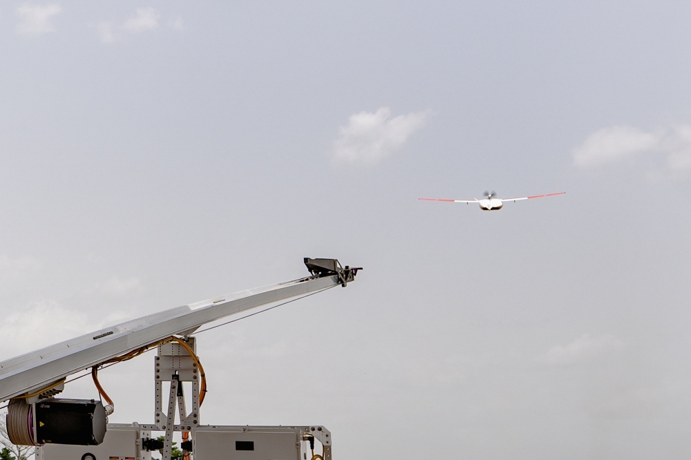 Zipline drone takes off in Ghana in this April 22, 2019 file photo. — Reuters