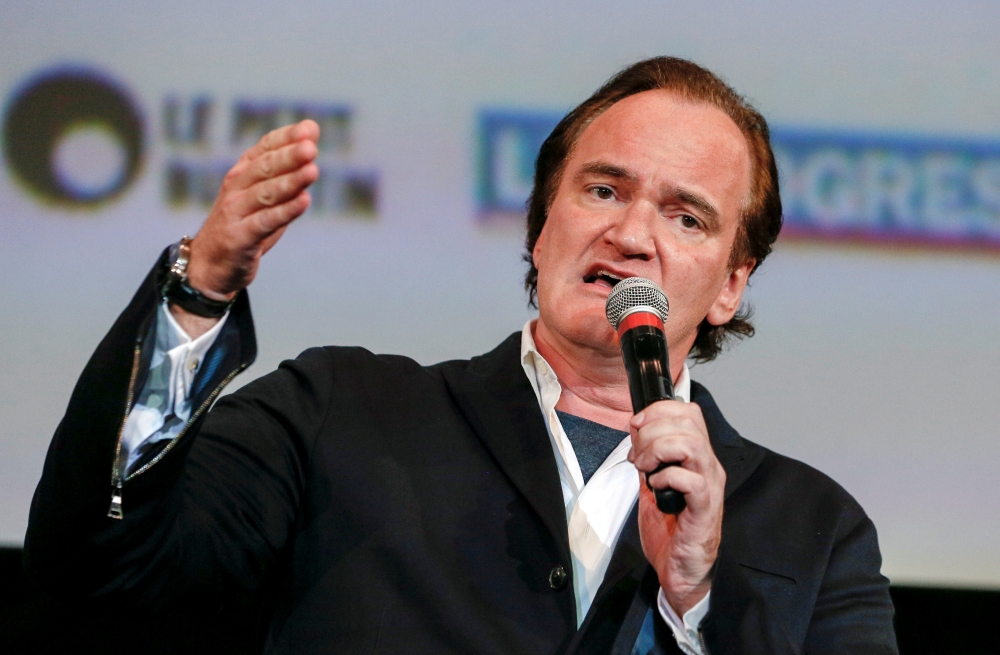 Director Quentin Tarantino speaks at the opening day of the Lumiere Festival in Lyon, France, in this Oct. 8, 2016 file photo. — Reuters