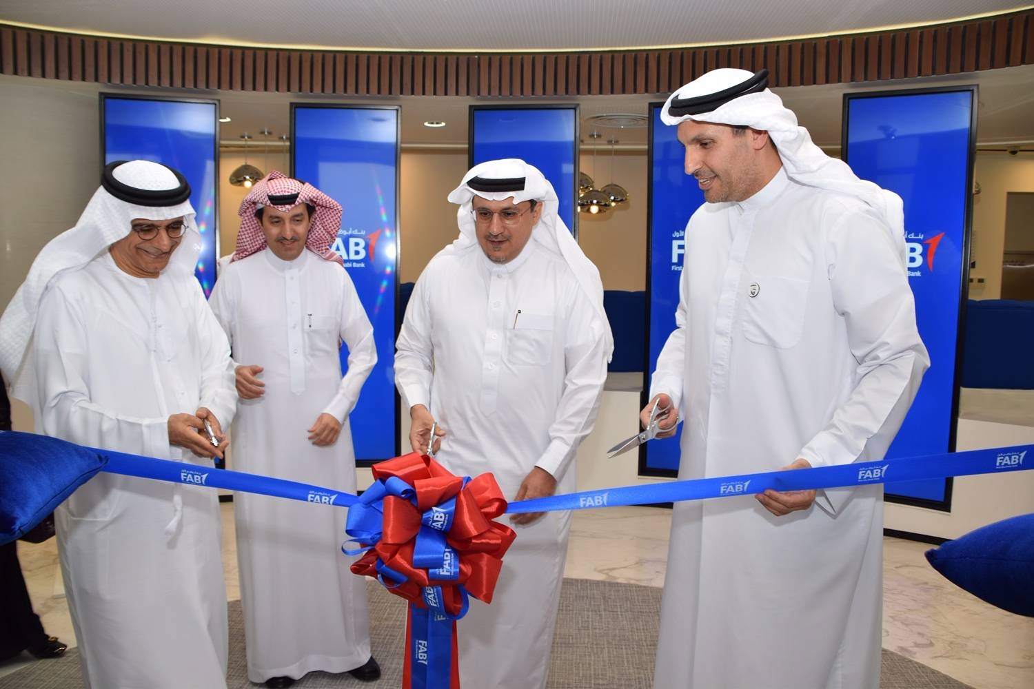 The first FAB branch being inaugurated in Riyadh, Saudi Arabia. — Courtesy photos
