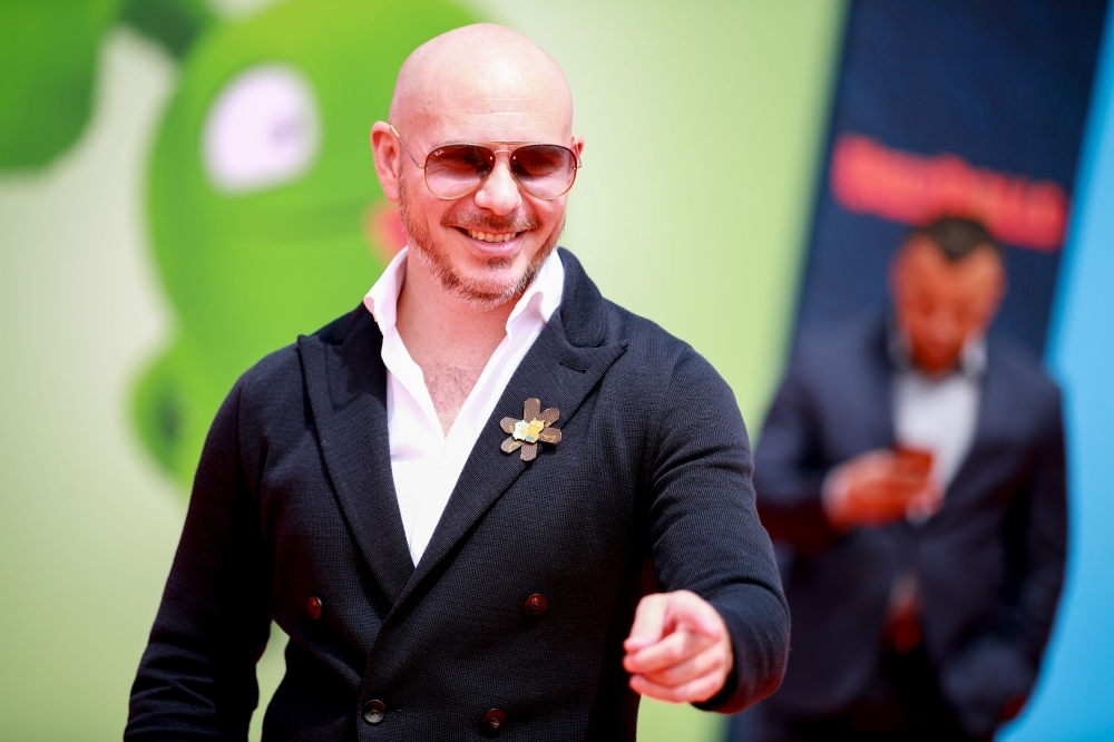 In this file photo taken on April 27, 2019, Pitbull attends STX Films World Premiere of 