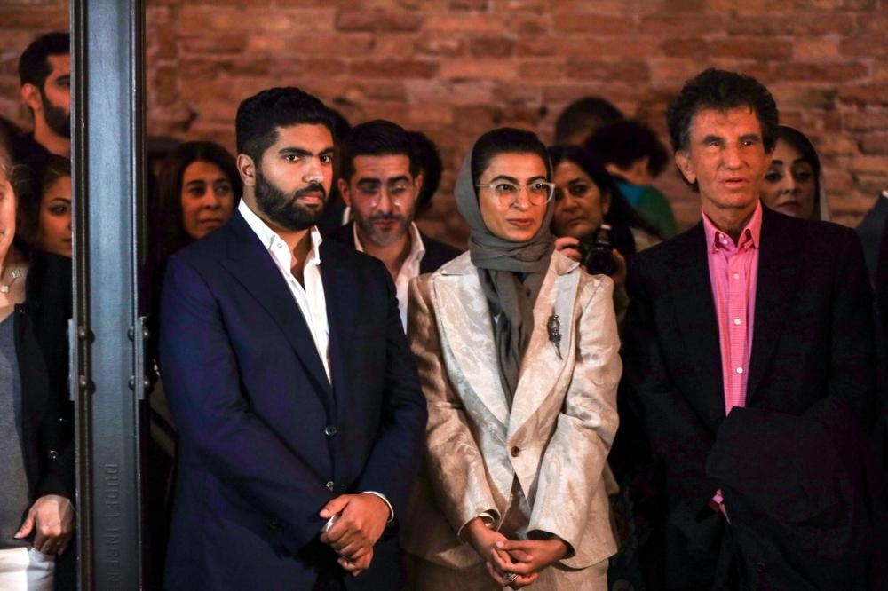 Minister of Culture and Chairman of the Board of Directors of Misk Art Institute Prince Badr Bin Abdullah Bin Farhan is seen with Noura Al Kaabi, minister of culture and knowledge development of the United Arab Emirates at the 58th Venice Biennale 2019 Art Exhibition. — SG