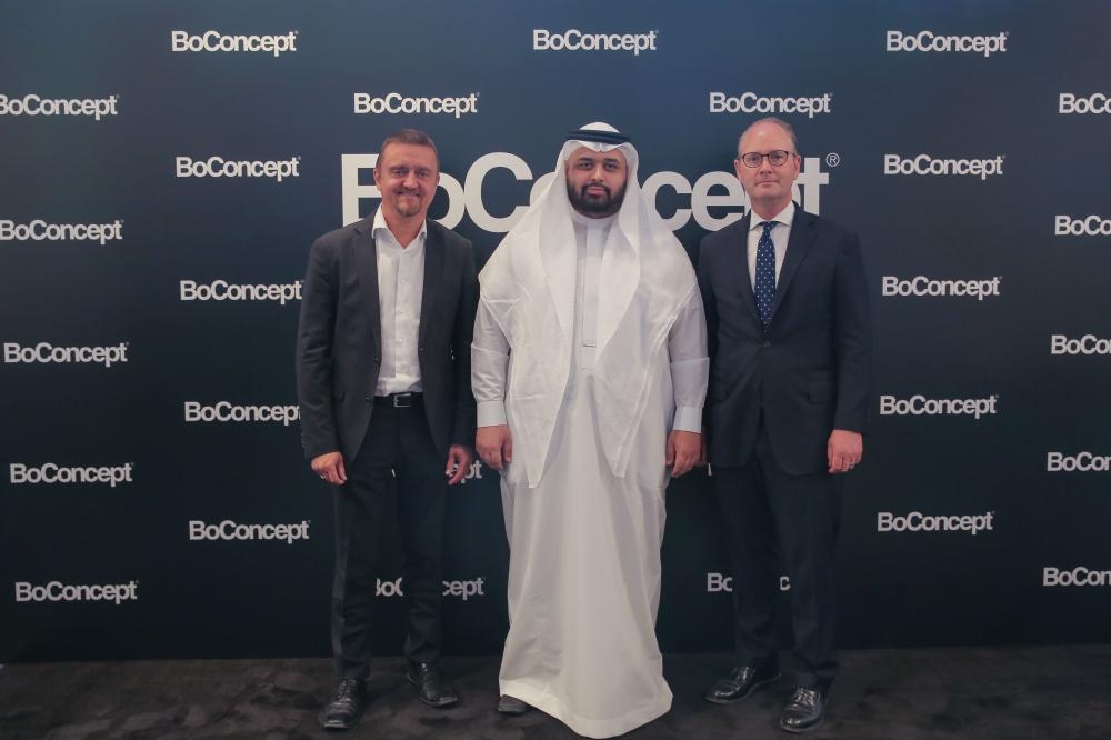 Omar Hassan Asaad, General Manager of Al Bonian Trading and Contracting Company (BoConcepet KSA), inaugurates the new store during a special opening ceremony in the presence of the Ambassador of Denmark to Saudi Arabia