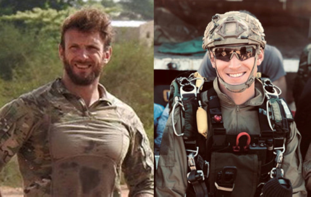 Two French special forces soldiers Cedric de Pierrepont and Alain Bertoncello who were killed in a night-time rescue of four foreign hostages in Burkina Fasso. - Reuters
