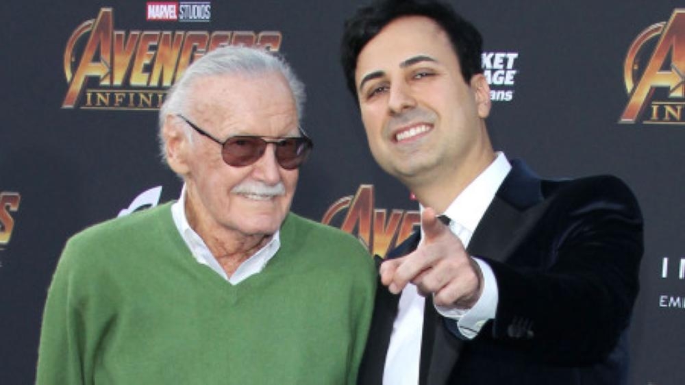 Stan Lee (left) with Keya Morgan
