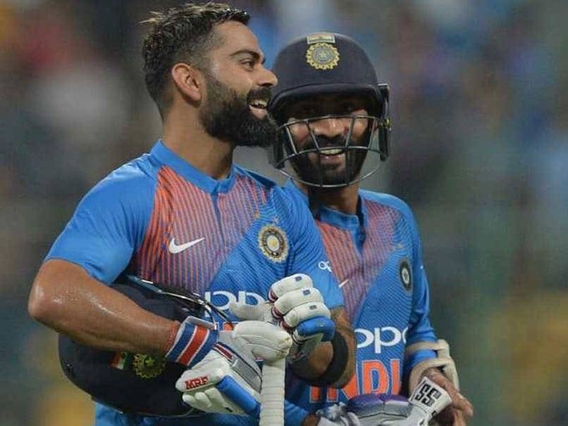 Virat Kohli says Dinesh Karthik's experience, composure in crunch situations helped him pip Rishabh Pant. — AFP File photo