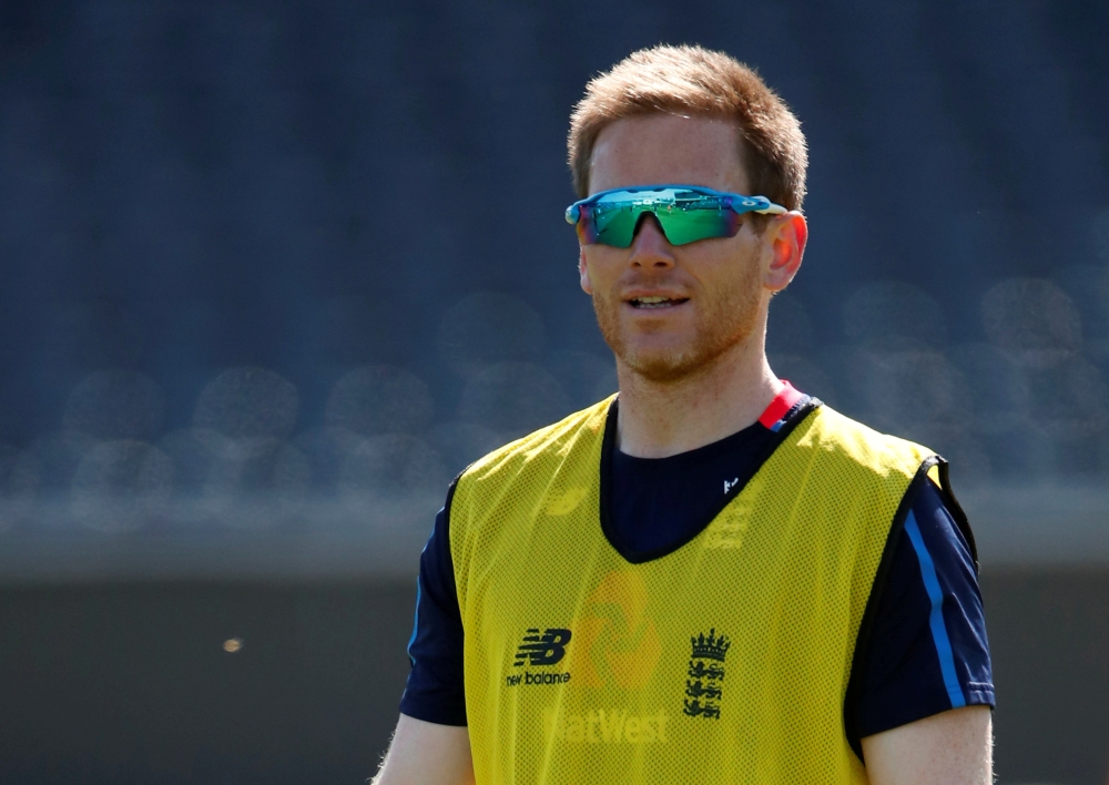 England captain Eoin Morgan during nets in this May 13, 2019 file photo. — Reuters