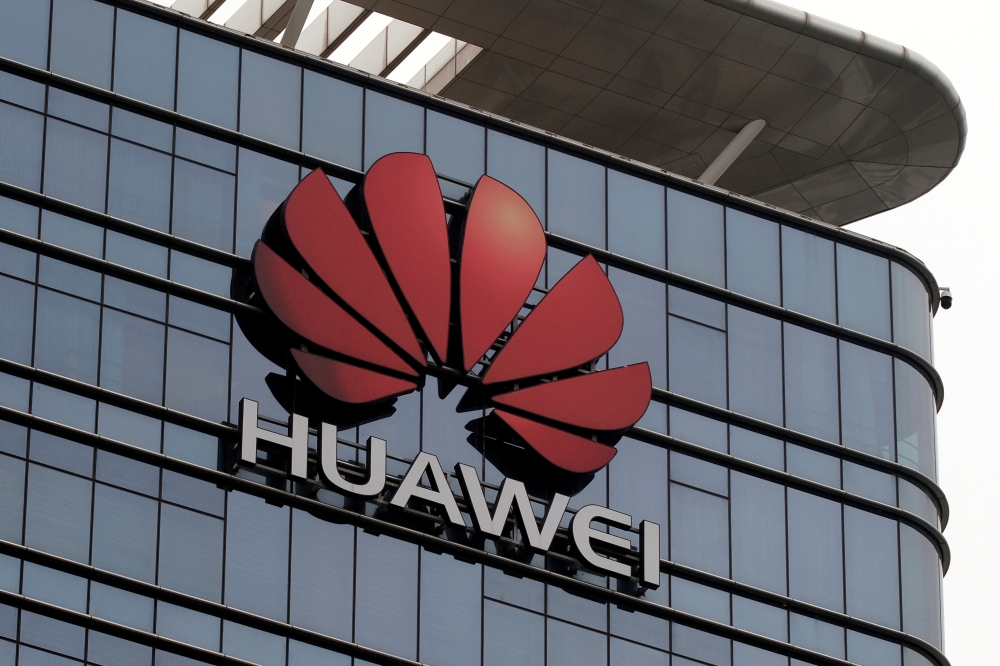 The Huawei logo is pictured outside its Huawei's factory campus in Dongguan, Guangdong province, China March 25, 2019. — Reuters