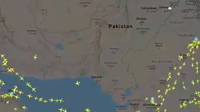 Pakistan closed its airspace in February after a suicide attack in Indian-controlled Kashmir. (Twitter: Screengrab)