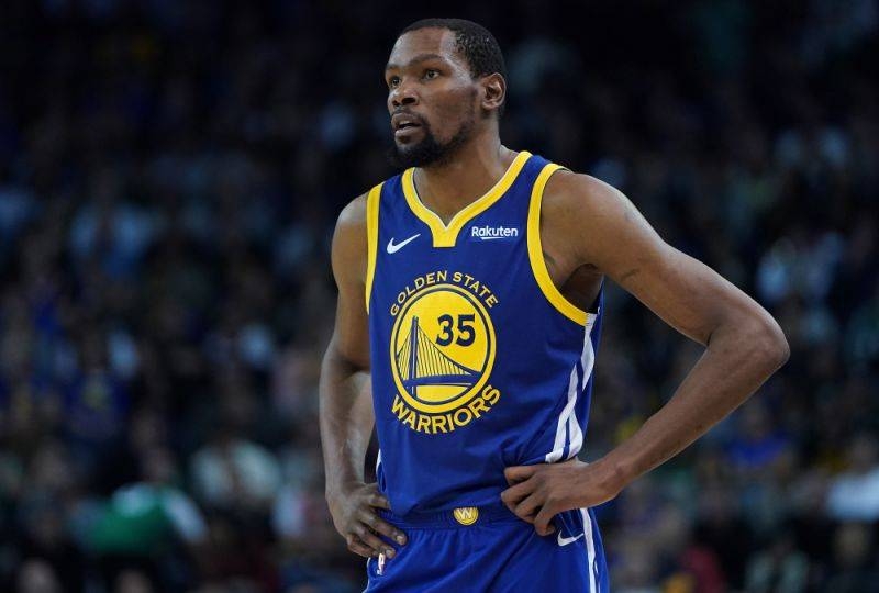 Golden State Warriors star Kevin Durant is not yet ready to resume on-court work and will be re-evaluated in a week, the team announced Thursday.
