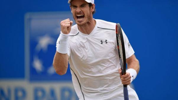 Great Britain's Andy Murray celebrates during the final match of Aegon Championships at Queens Club, London, in this file photo, — Reuters