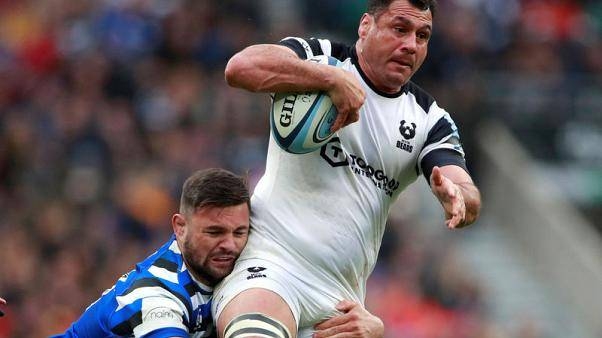 Bristol Bears' George Smith in action with Bath's Elliott Stooke in this April 6, 2019 file photo. — Reuters