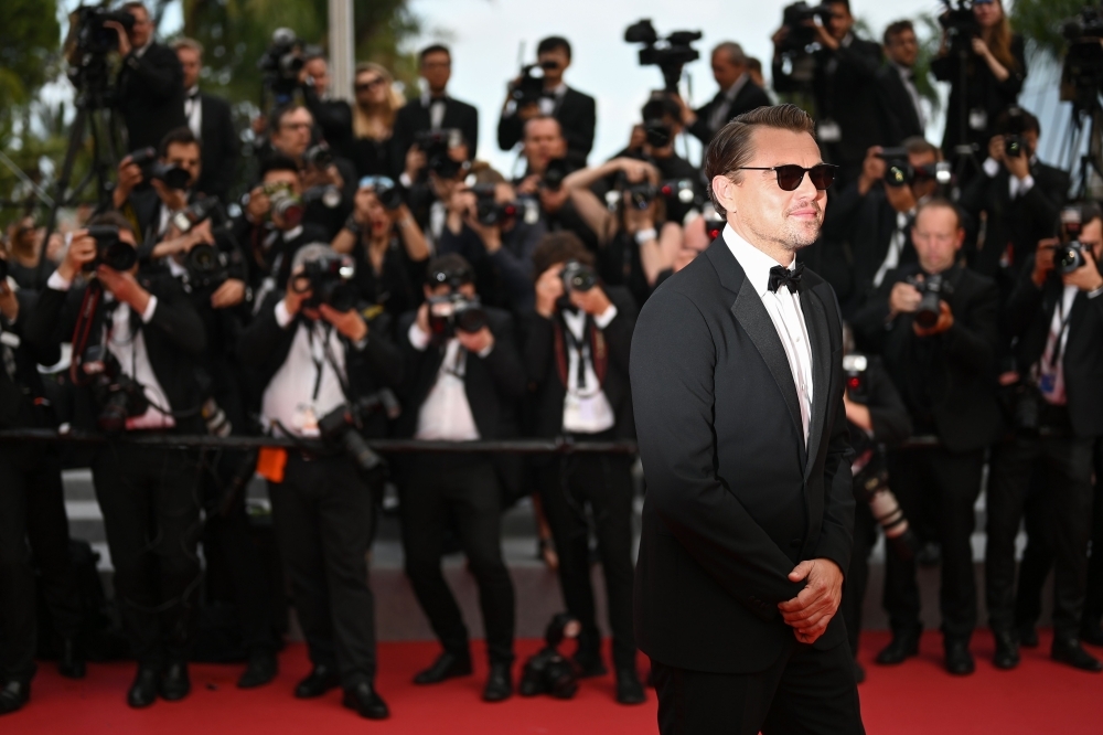 US actor Leonardo DiCaprio arrives for the screening of the film 