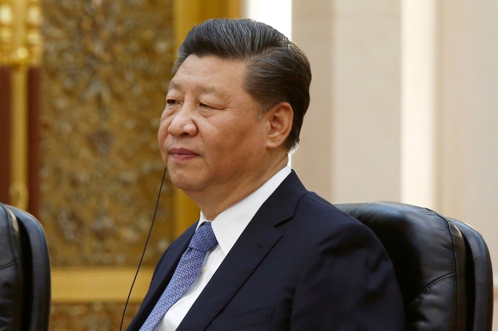 China's President Xi Jinping attends a meeting with Brazil's Vice President Hamilton Mourao at the Great Hall of the People in Beijing on Friday. — AFP