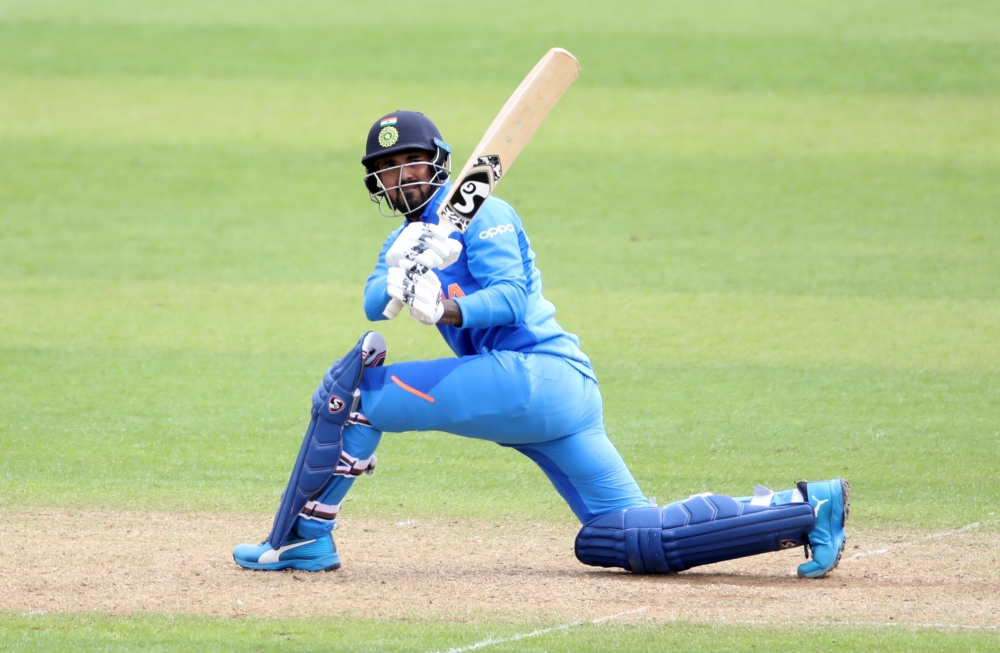 India's KL Rahul in action during the ICC Cricket World Cup warm-up match against Bangladesh at the Cardiff Wales Stadium, Cardiff, Britain, on Tuesday. —  Reuters