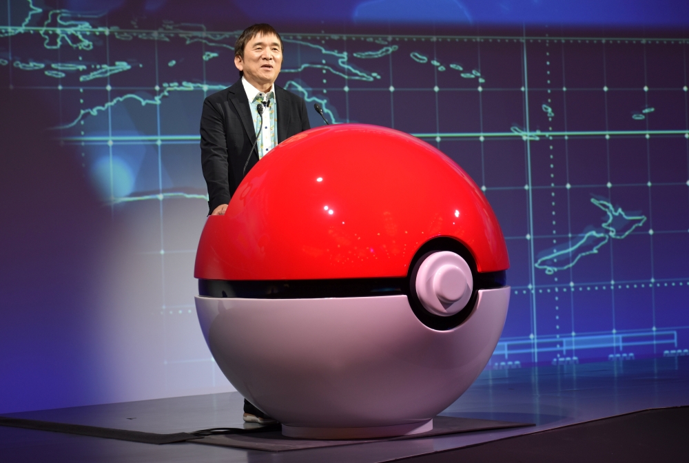 Tsunekazu Ishihara, chief executive of the Pokemon Company, speaks at a news conference in Tokyo, Japan on Wednesday. — Reuters