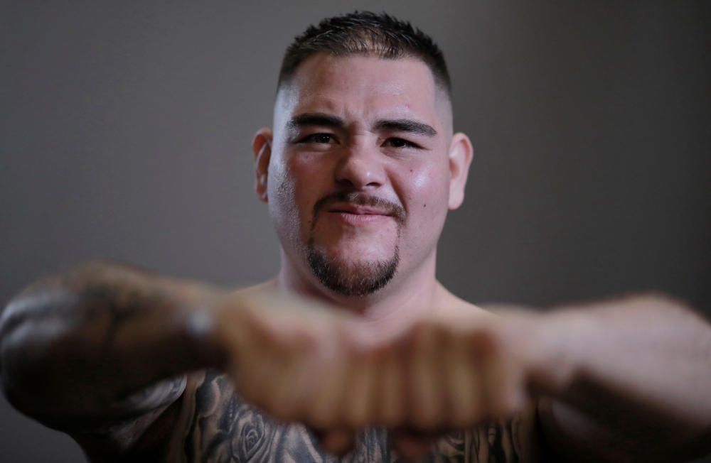 Anthony Joshua poses for a photograph at a portrait session ahead of his heavyweight title fight against Andy Ruiz Jr at the The Beacon Theatre, New York, United States. — Reuters 