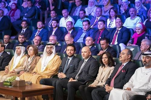 Crown Prince Al Hussein bin Abdullah II and a high-level UAE delegation led by Mohammed bin Abdullah Al Gergawi, Minister of Cabinet Affairs and the Future, attend the launch of the initiative