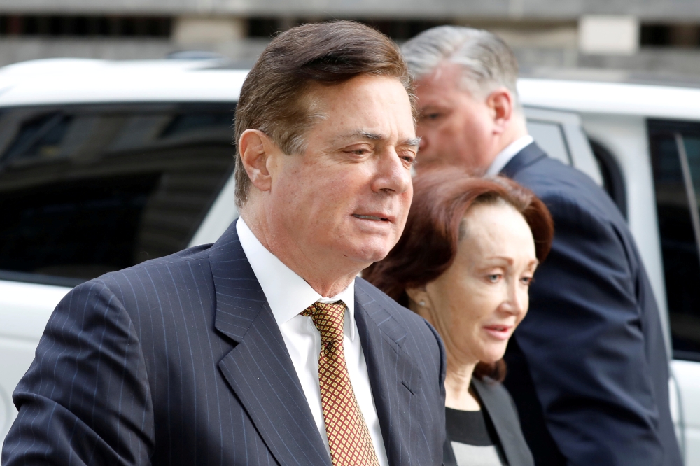 US President Trump's former campaign manager Paul Manafort arrives at a hearing at US District Court in Washington in this Jan. 16, 2018 file photo. — Reuters