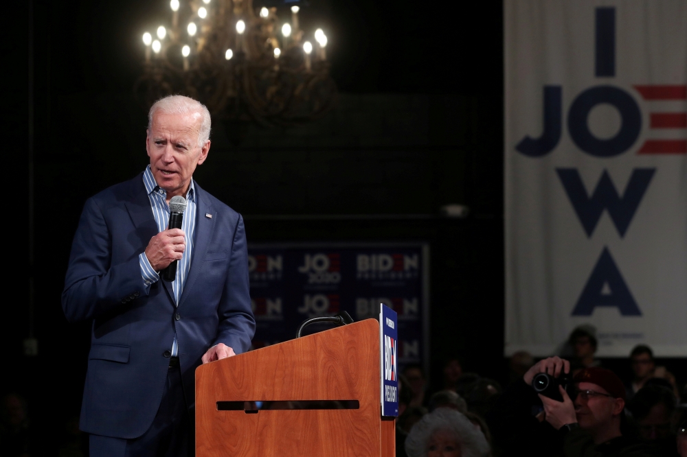 US presidential candidate and Vermont Senator Bernie Sanders speaks during a campaign rally at the Iowa State Fairgrounds in Des Moines, Iowa, US March 9, 2019.  — Reuters