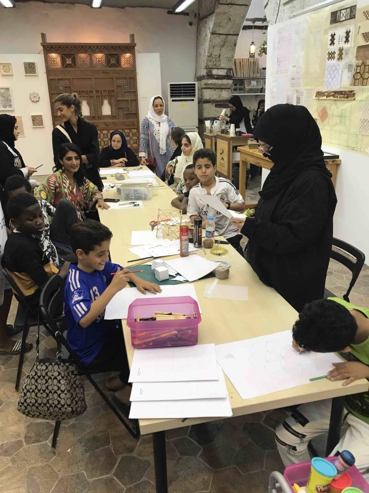 Art Jameel’s program focuses on children and families, especially communities living in Al-Balad, and uses craft and the traditional arts to foster artistic engagement with the rich architectural heritage of old Jeddah, and to address challenges with waste and sustainability. — Courtesy photos