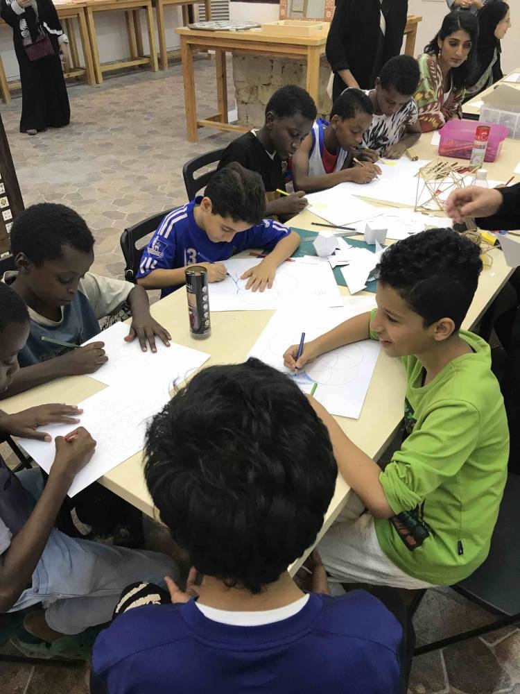 Art Jameel’s program focuses on children and families, especially communities living in Al-Balad, and uses craft and the traditional arts to foster artistic engagement with the rich architectural heritage of old Jeddah, and to address challenges with waste and sustainability. — Courtesy photos
