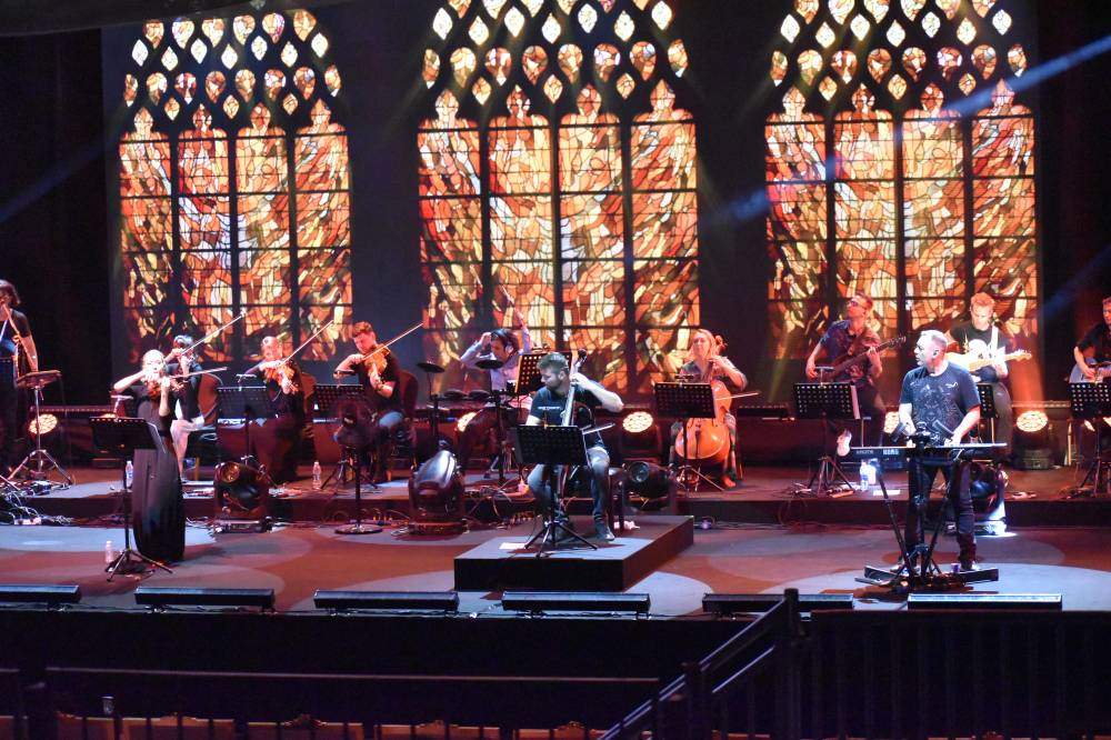 Musicians at Vivaldianno show performing Vivaldi’s tracks at the inauguration day of the event.