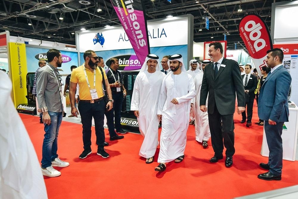 Sheikh Mansoor Bin Mohammed opens Automechanika Dubai on Monday.